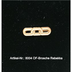 Odd Fellow-Brosche vergoldet / Rebekkas